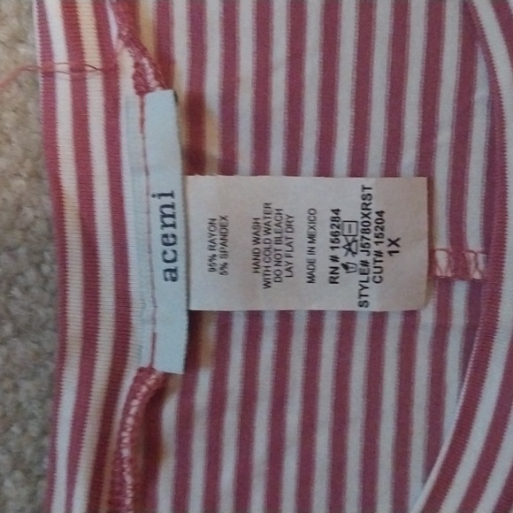 Acemi striped short sleeve top - Picture 2 of 4